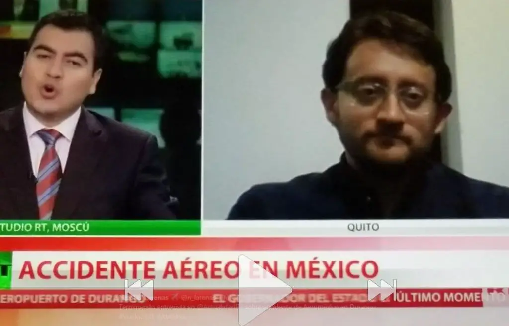 Nicolás Larenas prensa Russian Today RT