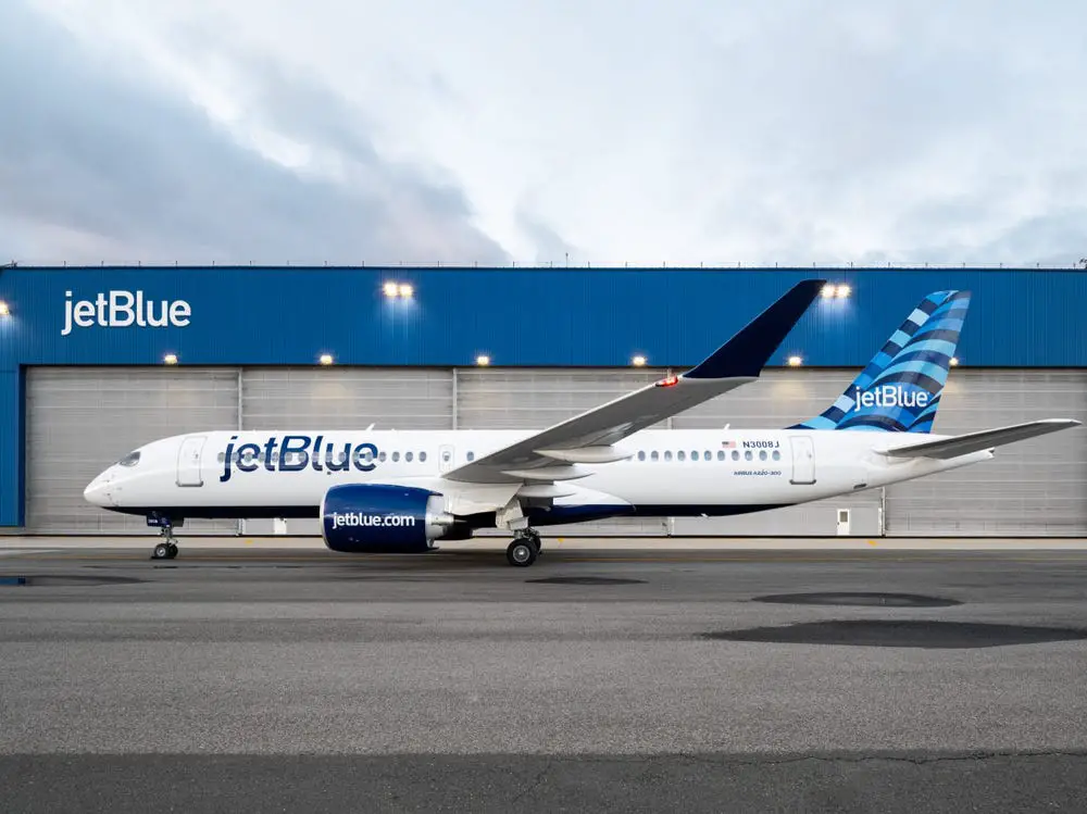 Este é o primeiro JetBlue Airbus A220 jetblue airbus A220