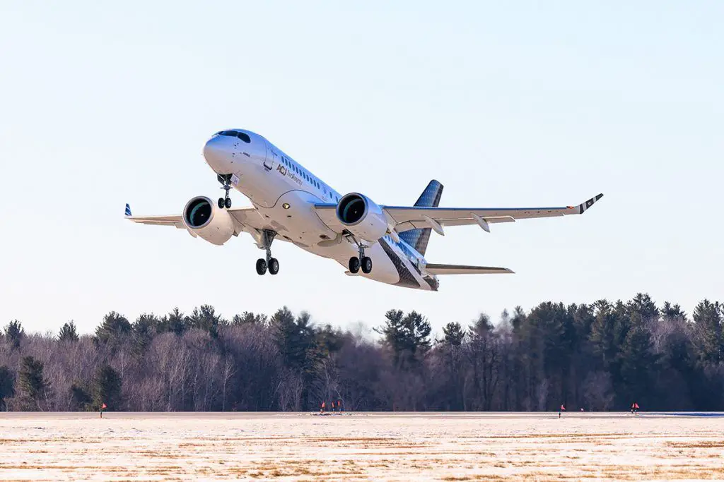 ACJ TwoTwenty Airbus A220 aircraft first flight