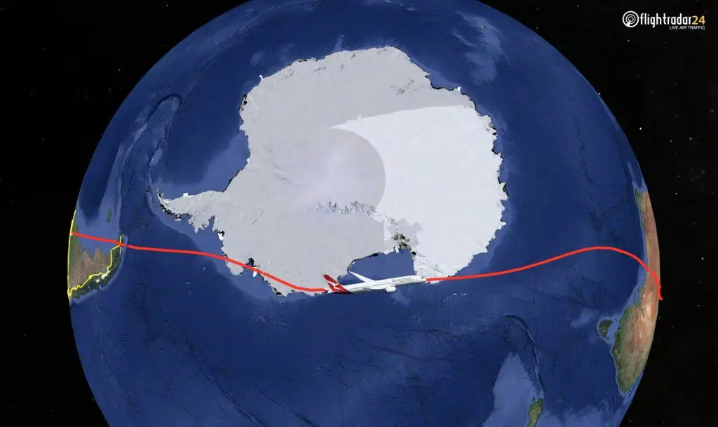 Qantas longest flight in its history