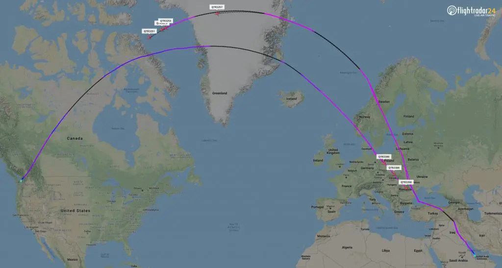Qatar Boeing entrega voos 7 boeing 787 sonhadores