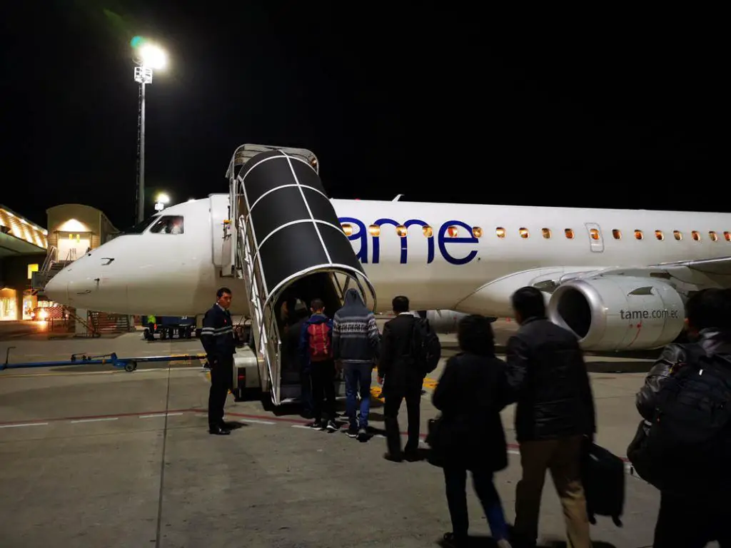 reporte de vuelo entre Quito Loja Catamayo Tame EP