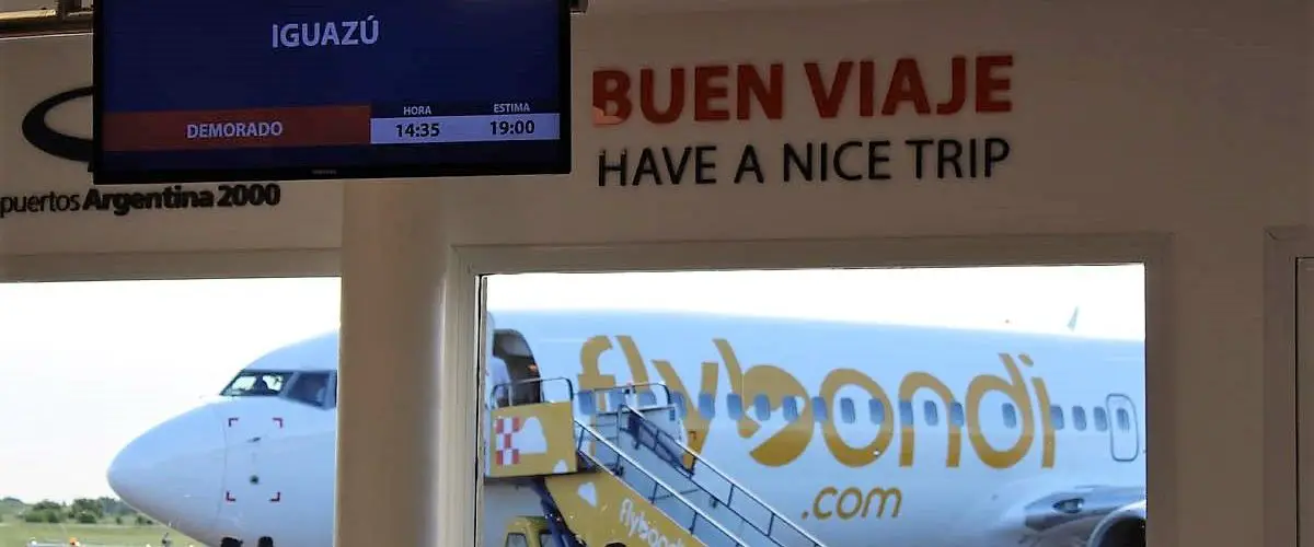 baixo custo com Flybondi para Iguazú