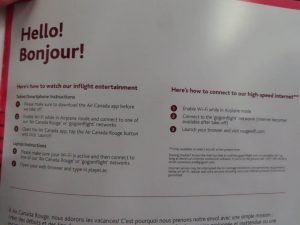 sistema entretenimiento air canada rouge internet online