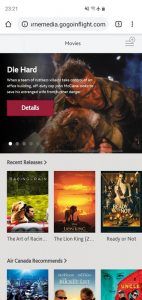 sistema entretenimiento air canada rouge internet online