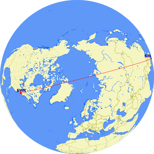le plus long vol Singapure New York, Airbus mondial