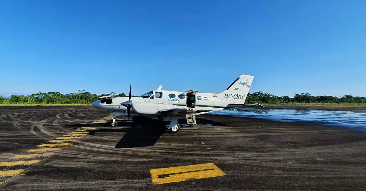 Volamos con Vuela West de Quito a Lago Agrio vuela west quito lago agrio taxi aereo west pacific