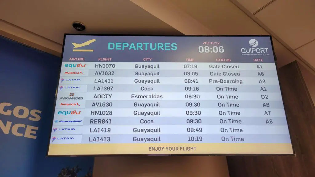 vuelo quito esmeraldas cartavia avioandes guayaquil horarios costo